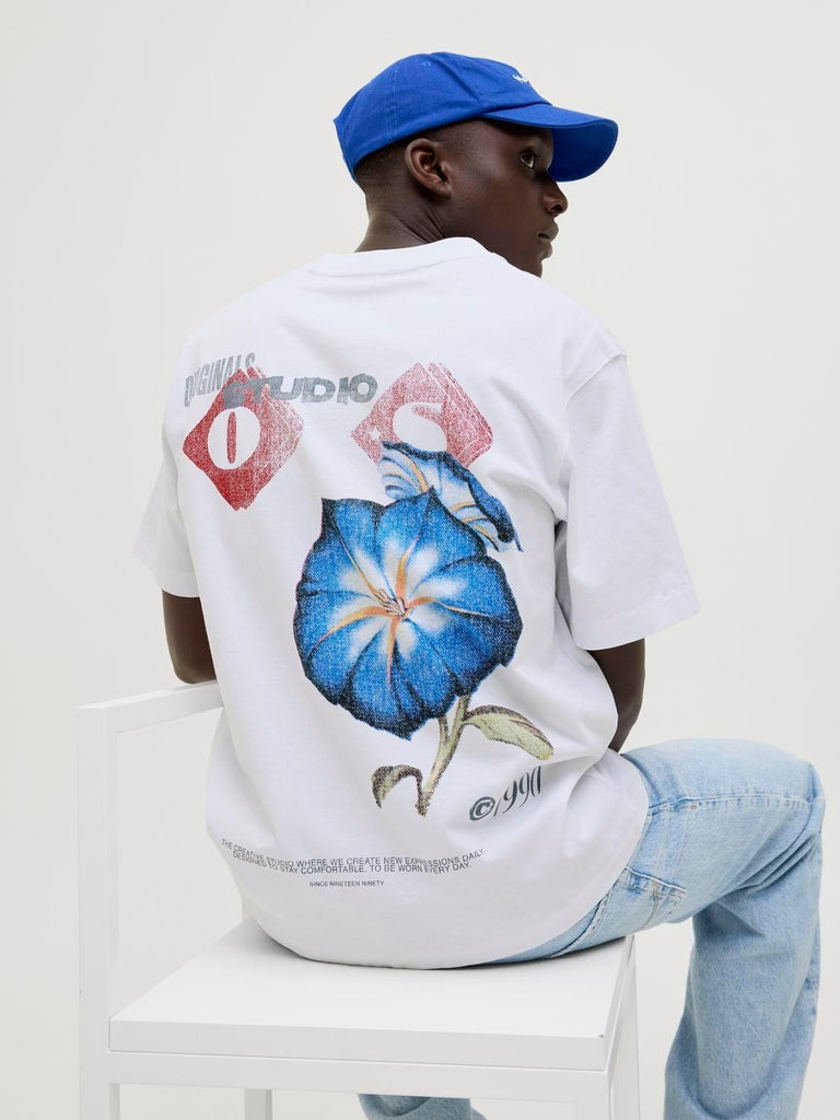 JACK AND JONES JORRETIRO BACK TEE SS CREW NECK SE25