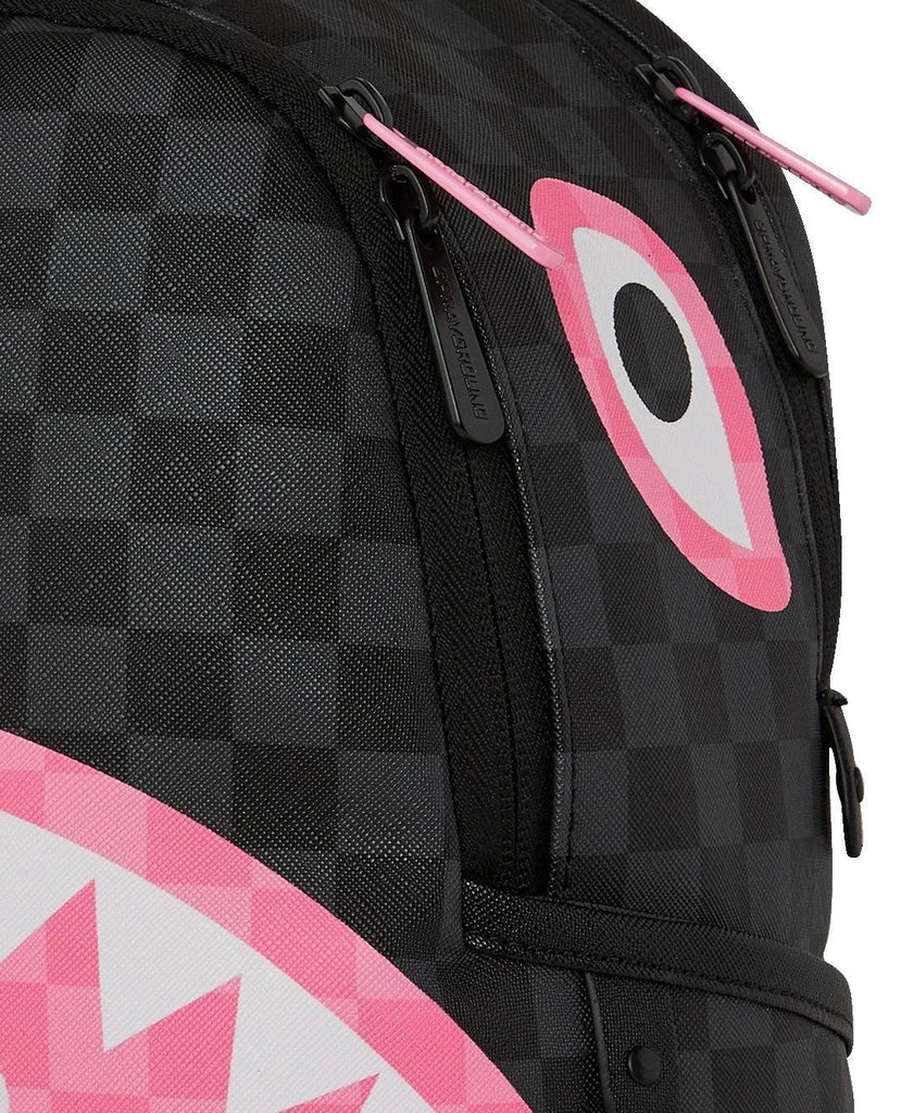 SPRAYGROUND PINK AND BLACK TEAR SIP SAVAGE BACKPACK