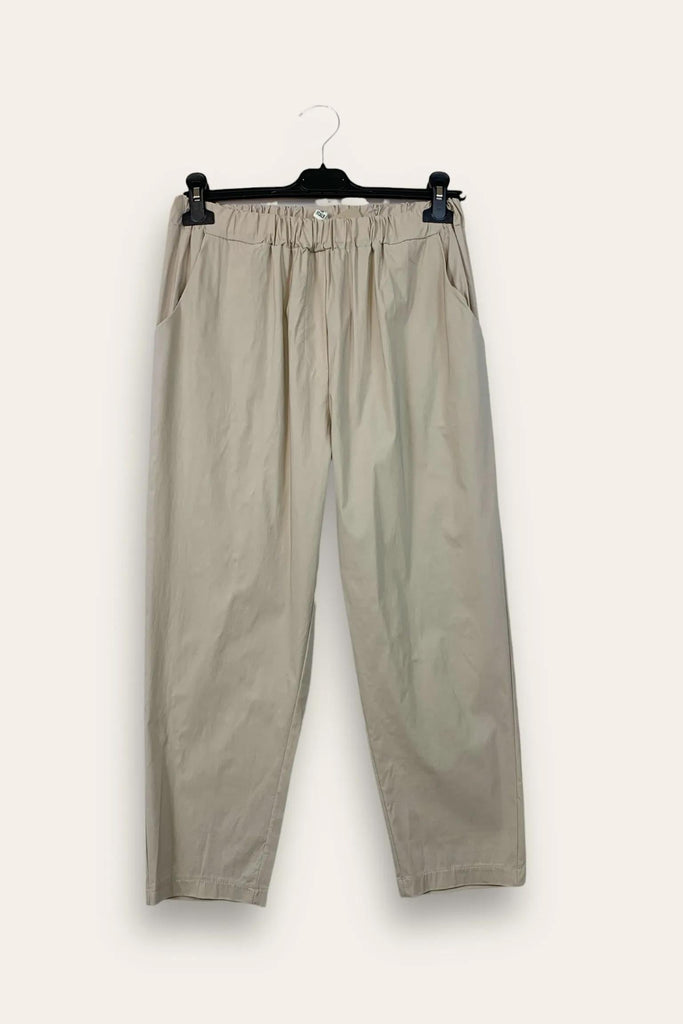 LOVEme Pantalone a sigaretta con elastico in vita