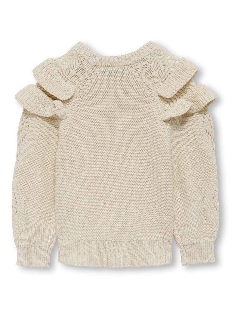ONLY KIDS KMGRILLO LS RUFFLE ONECK CP KNT