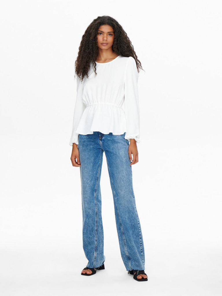 ONLY ONLMETTE DAR L/S O-NECK TOP NOOS WVN
