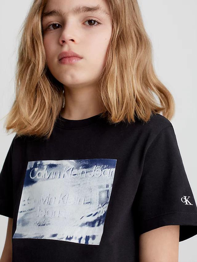 CALVIN KLEIN JEANS GLOW IN THE DARK PRINT T-SHIRT