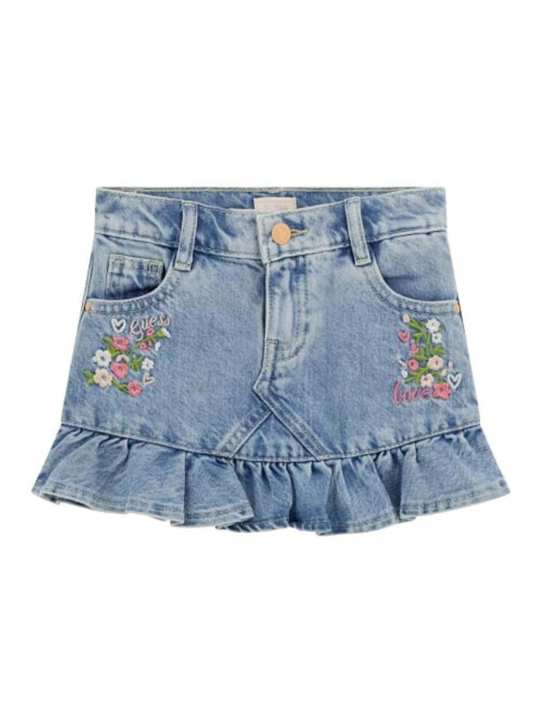 GUESS RIGID DENIM SKIRT W/