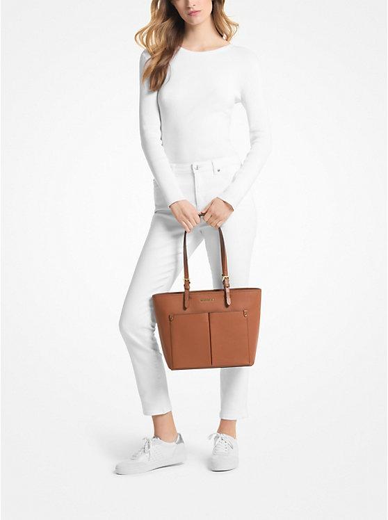 MICHAEL KORS MD DBL POCKET TOTE VEGAN MATERIAL