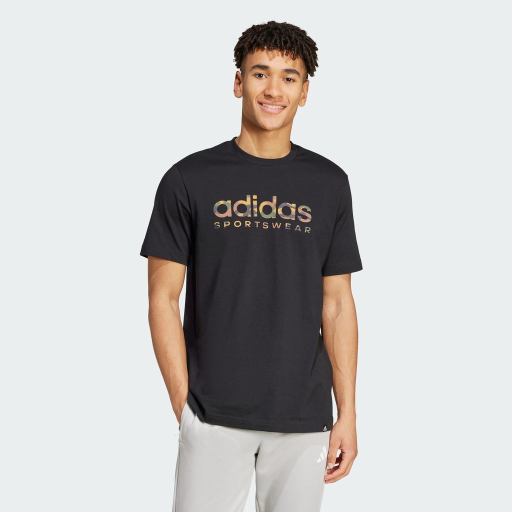 ADIDAS M CAMO SPW L T      BLACK