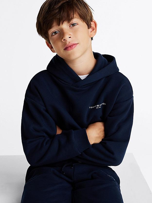 TOMMY HILFIGER U MINI CORP LOGO HOODIE