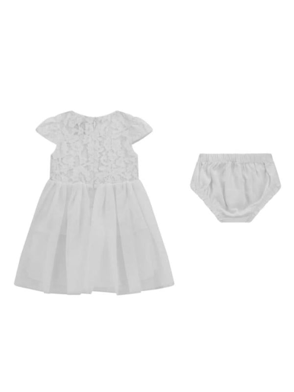 GUESS MIXED FABRIC SS DRESS_CEREMONY