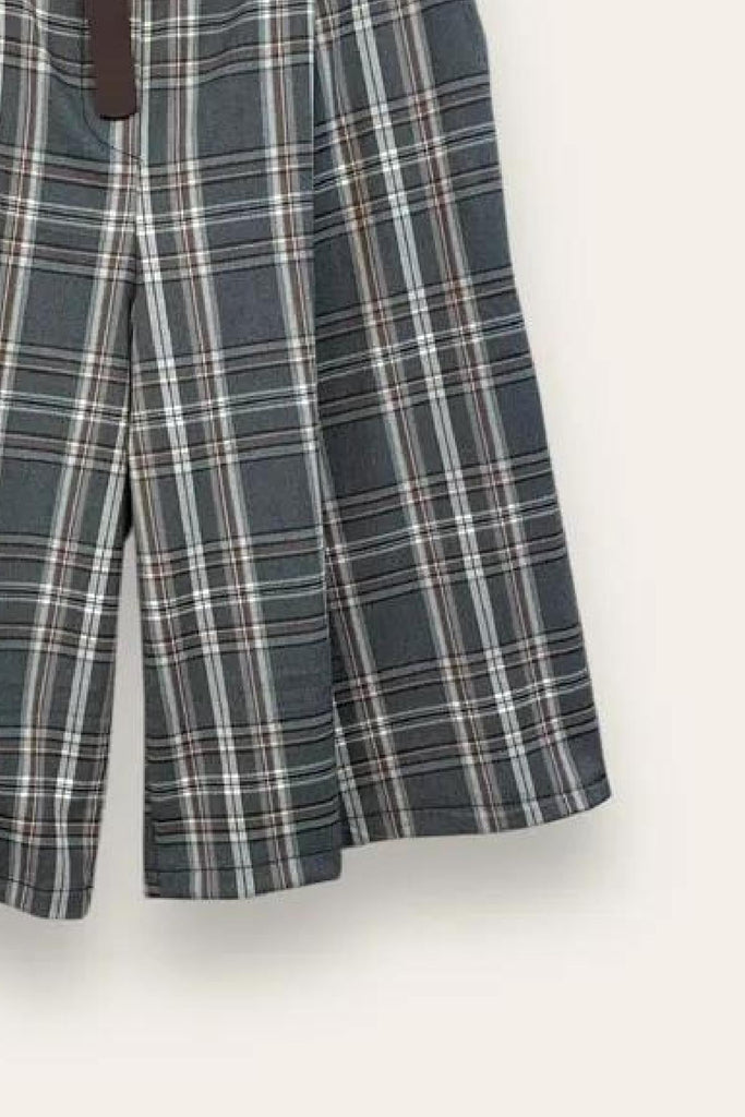 LOVEme Bermuda tartan sotto ginocchio  con elastico retro vita