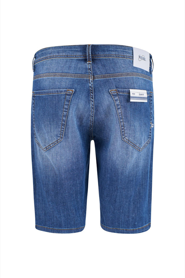 YES ZEE BERMUDA JEANS UOMO 5 TASCHE, SLIM