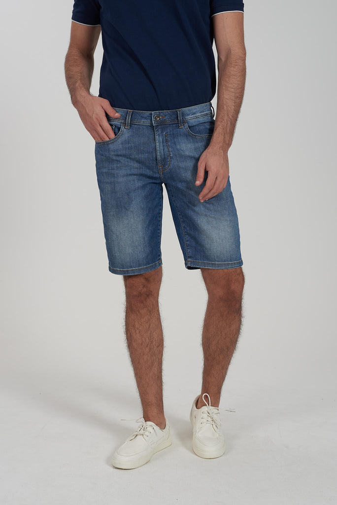 YES ZEE BERMUDA JEANS UOMO 5 TASCHE, SLIM