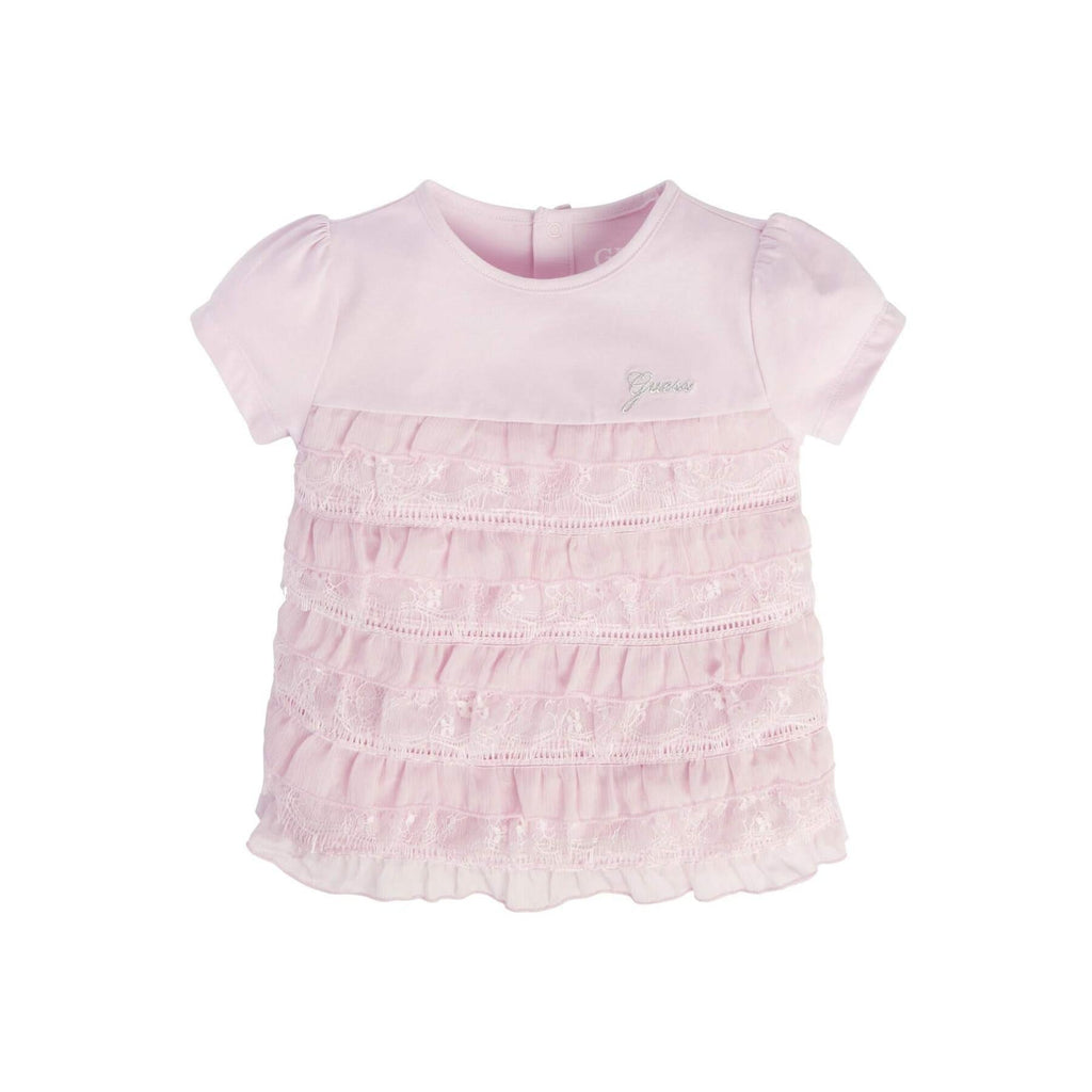 GUESS SS T-SHIRT W/LACE