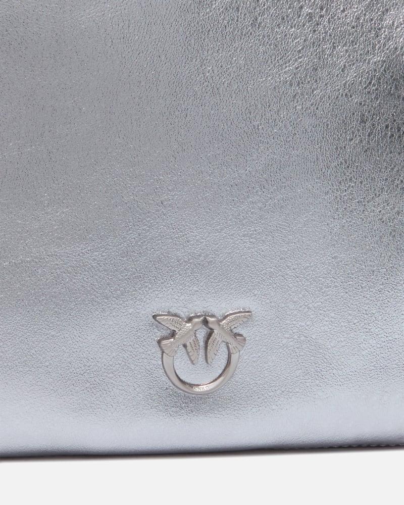 PINKO SLOUCHY MINI METALLIC SUEDE