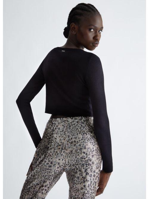 LIU JO ECS MAGLIA M/L CROPPED VISCO