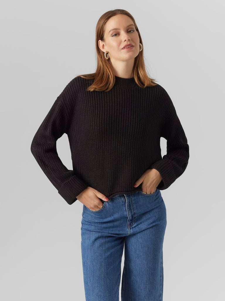 VERO MODA VMSAYLA FOLD LS O-NECK PULLOVER BOO