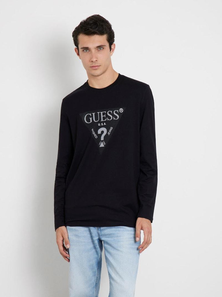 GUESS LS CN TRIANGLE TEE
