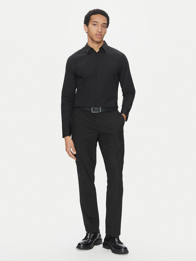 CALVIN KLEIN LS SOLID STRETCH SLI