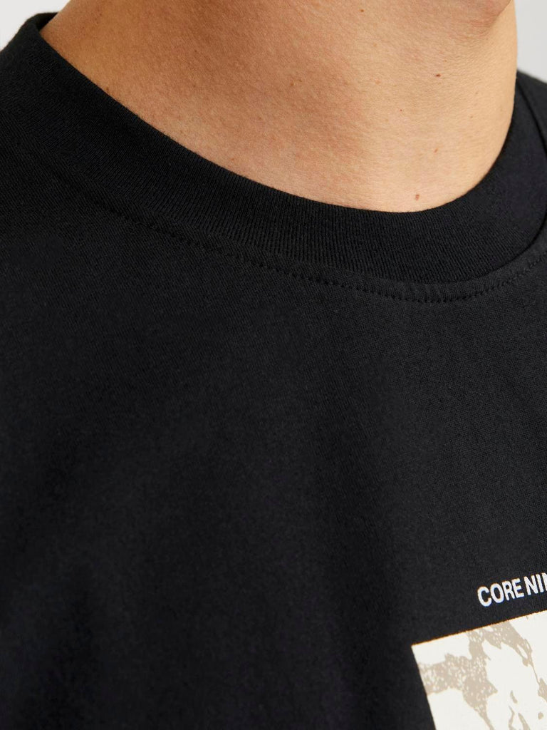 JACK AND JONES JCOTARMAC CAMO FRONT TEE SS CREW NECK