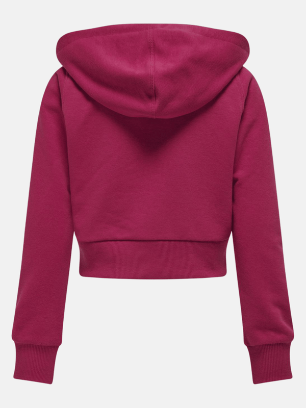 ONLY KIDS KOGBELLA LIFE L/S ZIP HOOD SHORT UB SWT