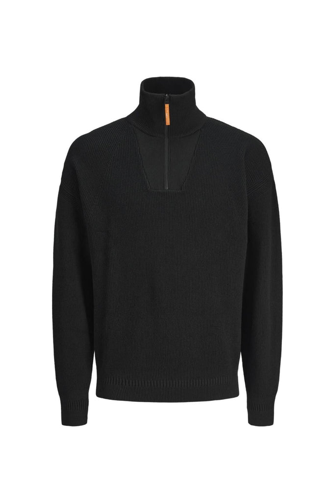 JACK AND JONES JCOOUTDOOR KNIT HALF ZIP HIGH NECK SN