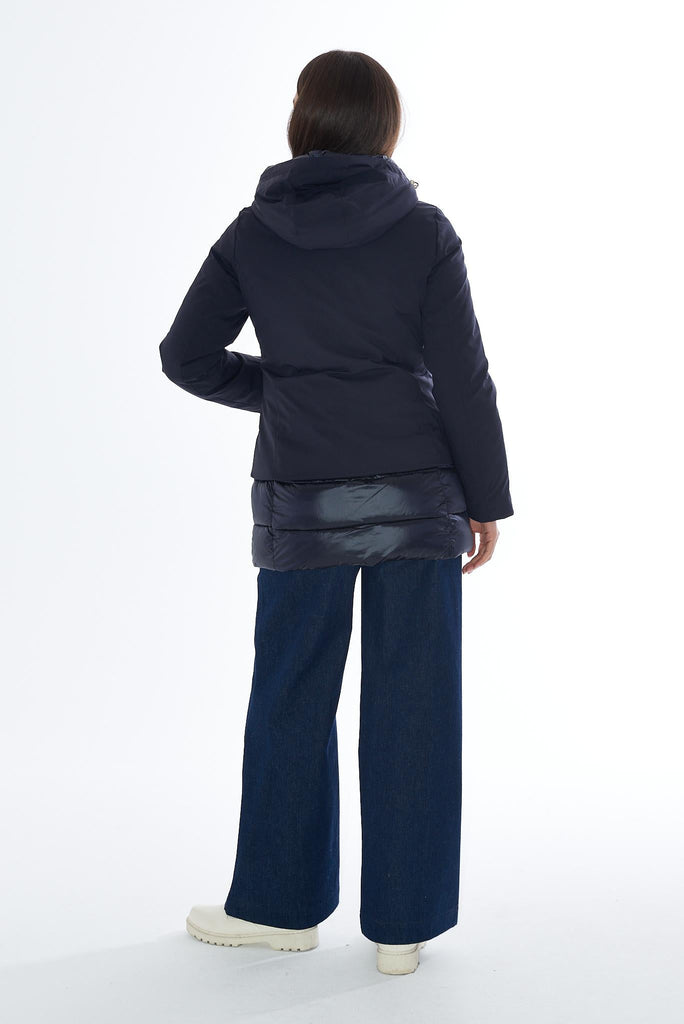 YES ZEE CAPPOTTO DONNA CON INSERTI IN NYLON