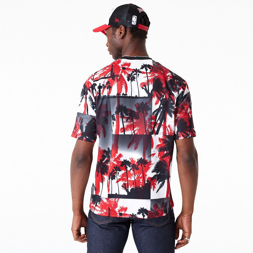 NEW ERA NBA PALM TREE MESH TEE CHIBUL  FDRWHI