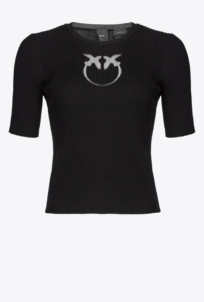 PINKO TRITONE MAGLIA LANA LOGO IN TR