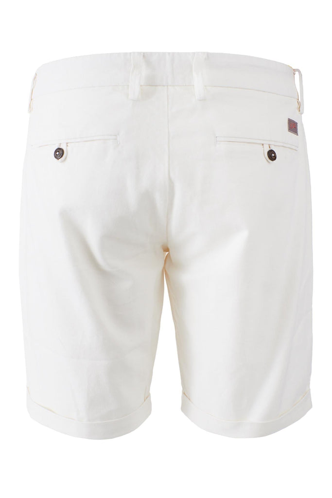 YES ZEE BERMUDA UOMO CHINOS CON PINCES E RISVOLTO