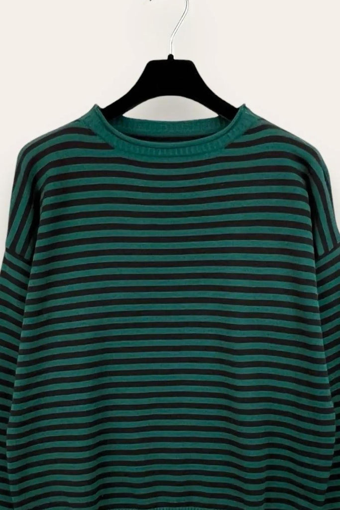 LOVEme Maglia girocollo a righe bicolore