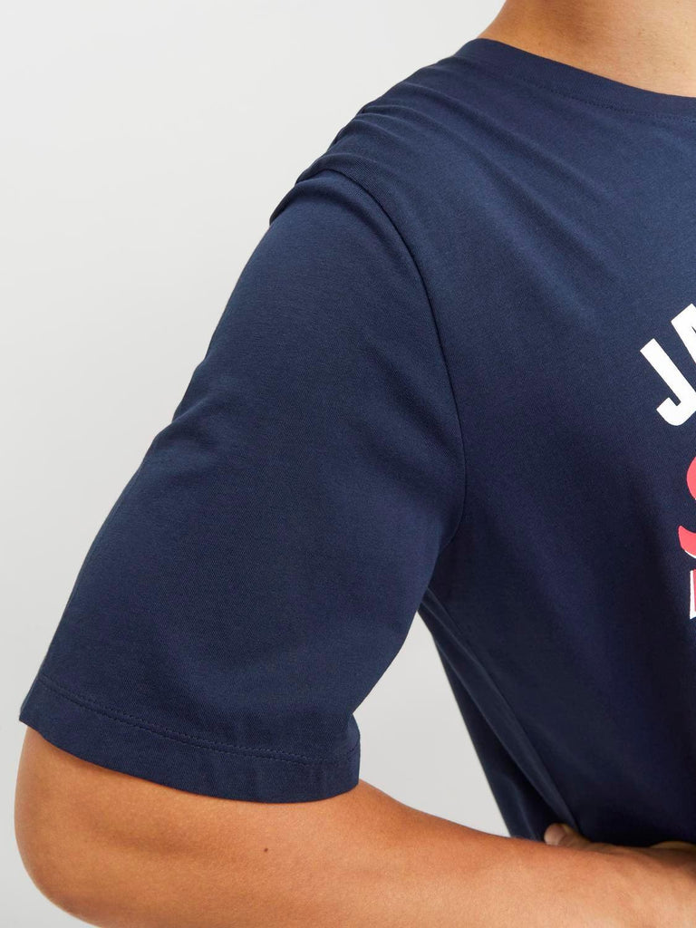JACK AND JONES JJELOGO TEE SS O-NECK 2 COL SS25 SN