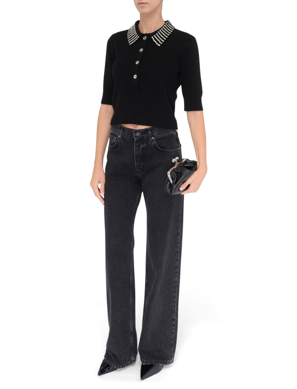 PINKO EMILIA MAGLIA BLEND WS STRASS