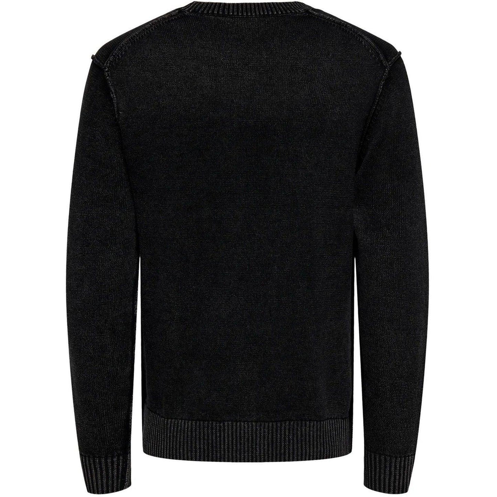 ONLY&SONS ONSMADS REG 5 CREW LS WASHED KNIT