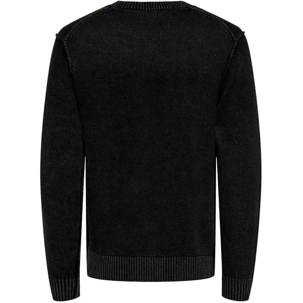 ONLY&SONS ONSMADS REG 5 CREW LS WASHED KNIT