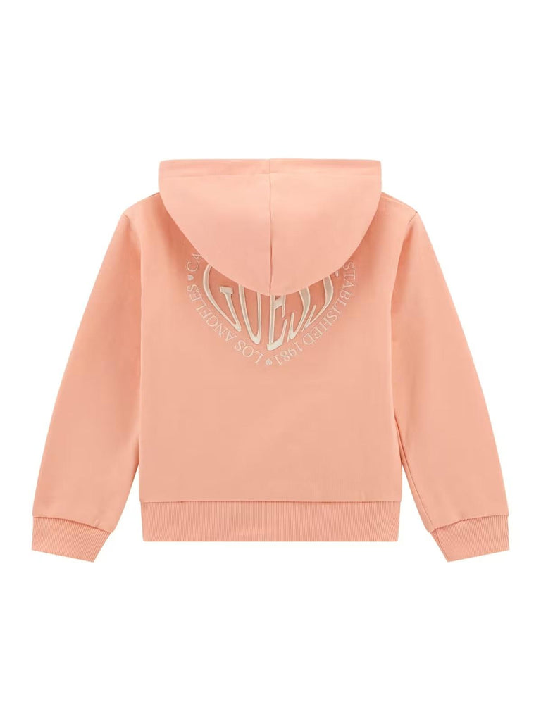 GUESS HOODED LS ACTIVE TOP W/ZIP