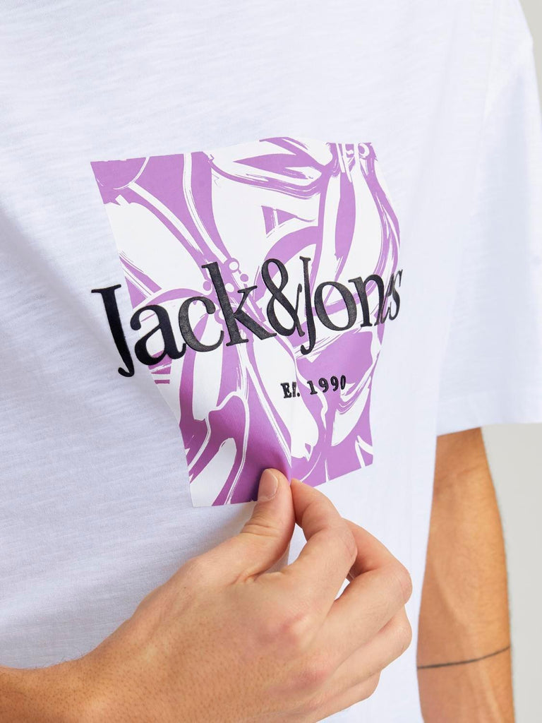 JACK AND JONES JORLAFAYETTE BRANDING TEE SS CREW NECK