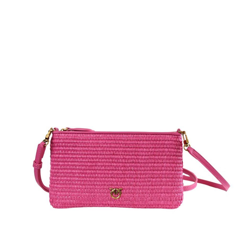 PINKO FLAT HORIZONTAL MINI RAFIA CRO