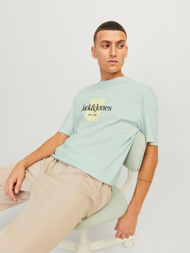 JACK AND JONES JORLAFAYETTE BRANDING TEE SS CREW NECK