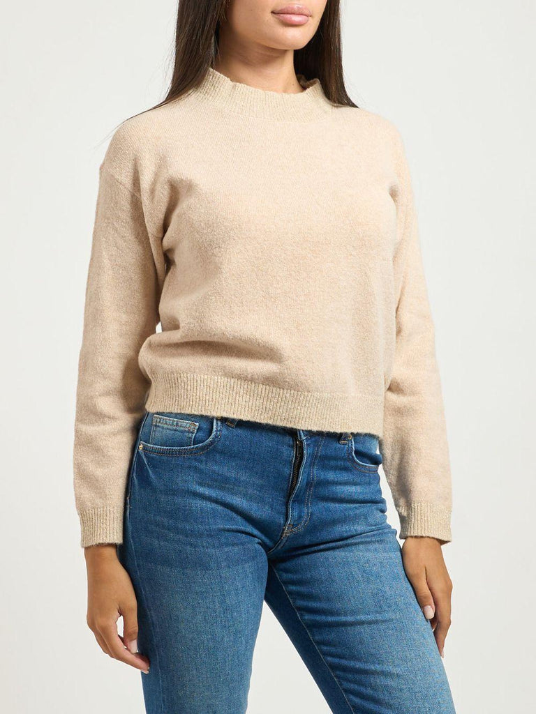 YES ZEE MAGLIA DONNA LUPETTO CROPPED