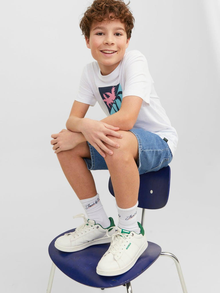 JACK JONES KIDS JORTULUM LOGO TEE SS CREW NECK JNR