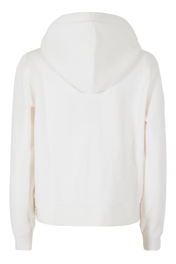 YES ZEE FELPA DONNA FULLZIP IN PUNTO MILANO, CAPPUCCIO