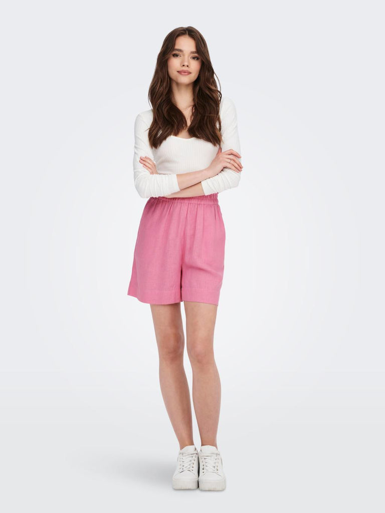 ONLY ONLTOKYO HW LINEN BLEND SHORTS PNT NOOS