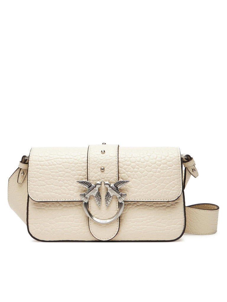 PINKO LOVE ONE MINI SLOUCHY FL PELLE