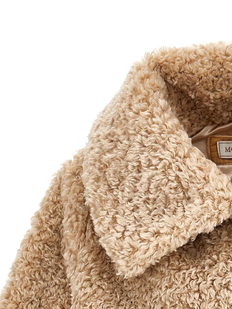MONNALISA TEDDY CROP JACKET CURLY P