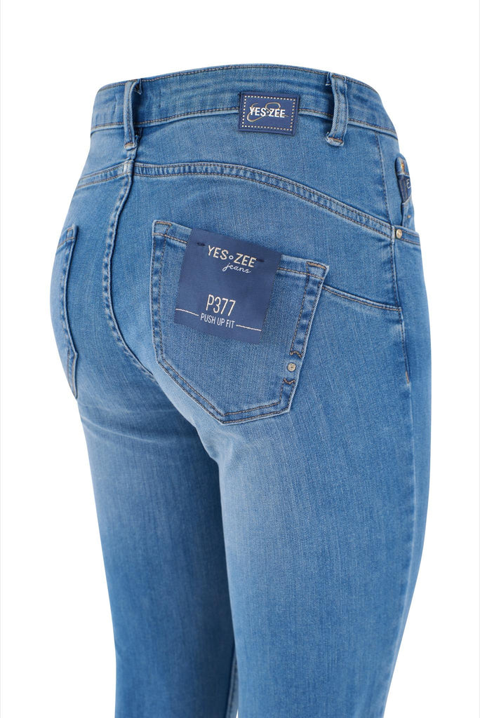 YES ZEE JEANS DONNA TIPO 5 TASCHE PUSH UP