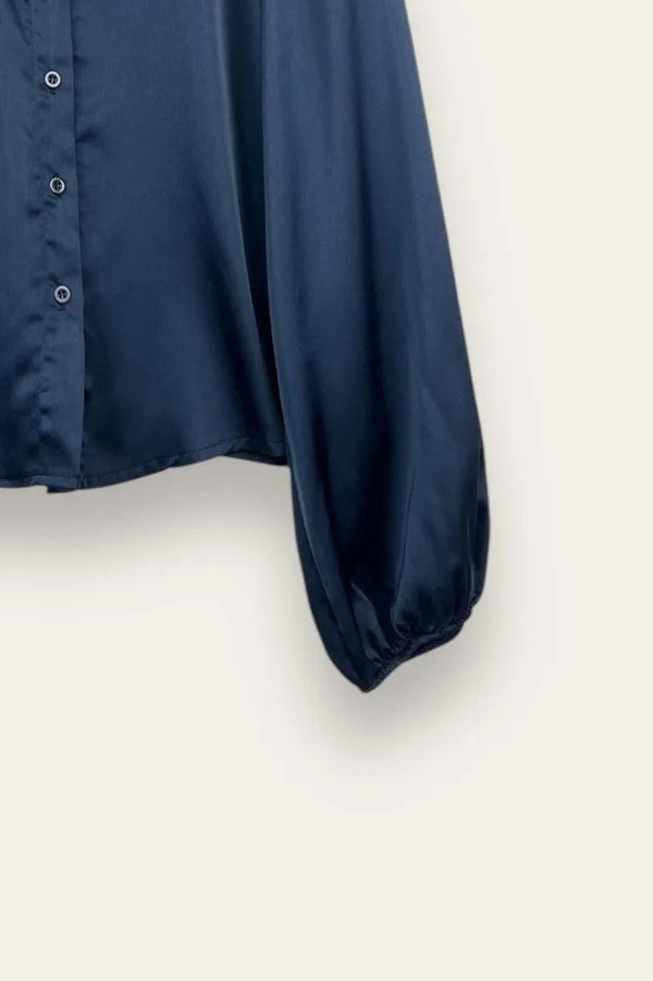 LOVEme Camicia in raso con elastico al polso