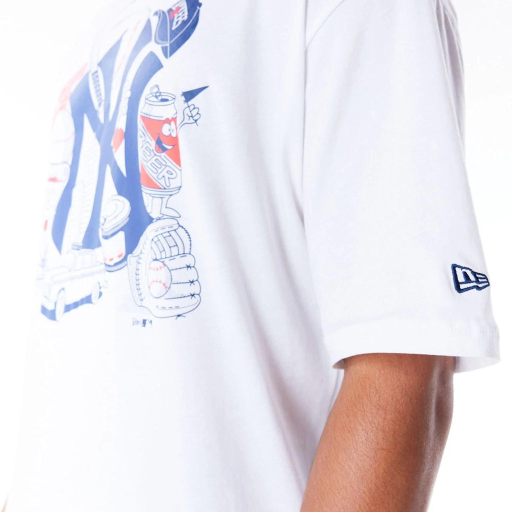 NEW ERA MLB FOOD GRPHC OS TEE NEYYAN  WHINVY
