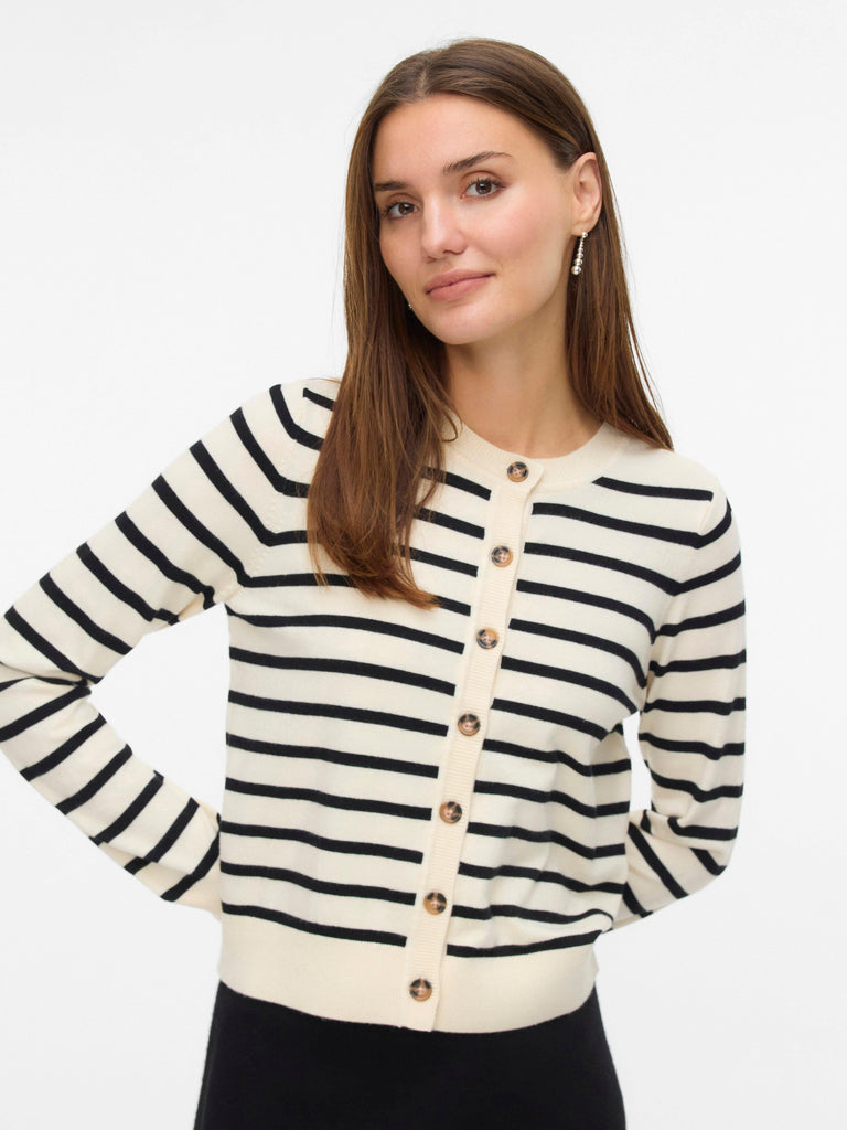 VERO MODA VMSABA PLAIN LS O-NECK CARDIGAN NOOS