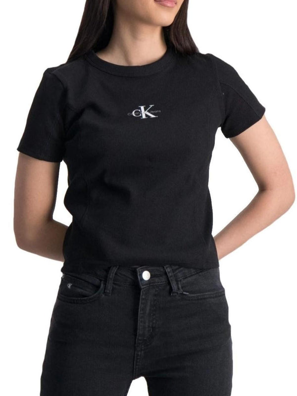 CALVIN KLEIN JEANS MONOGRAM RIB TOP
