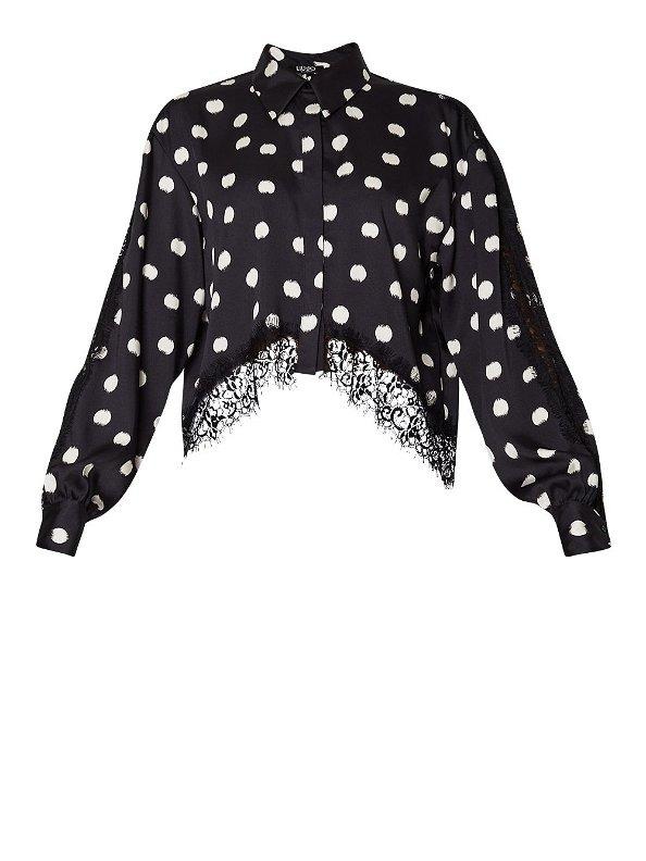 LIU JO ECSCAMICIA C/DETTAGLI IN PIZZO