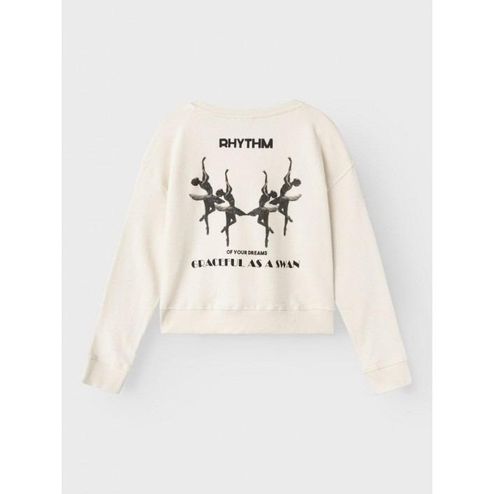 NAME.IT NKFLALULLE LS SHORT BOXY SWEAT UNB BOX