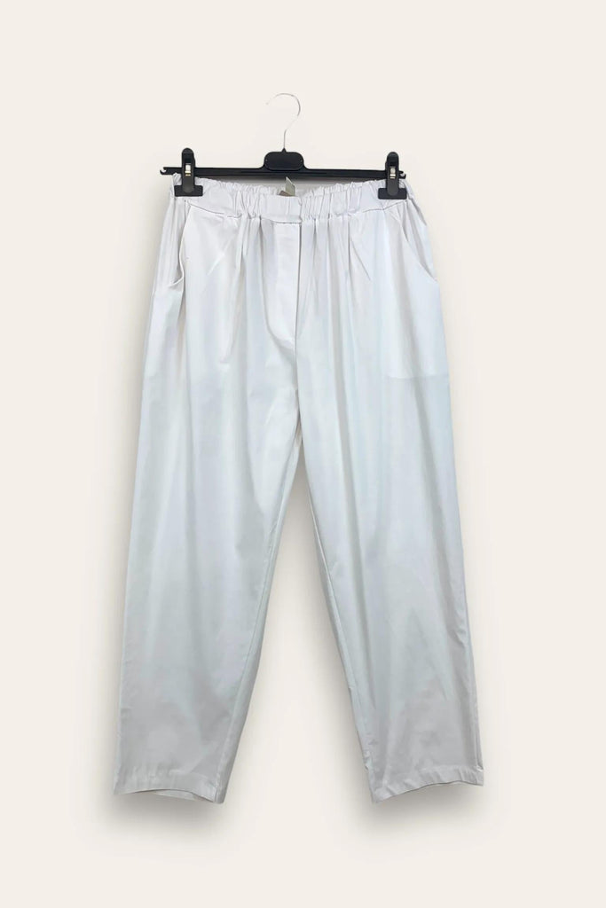 LOVEme Pantalone a sigaretta con elastico in vita